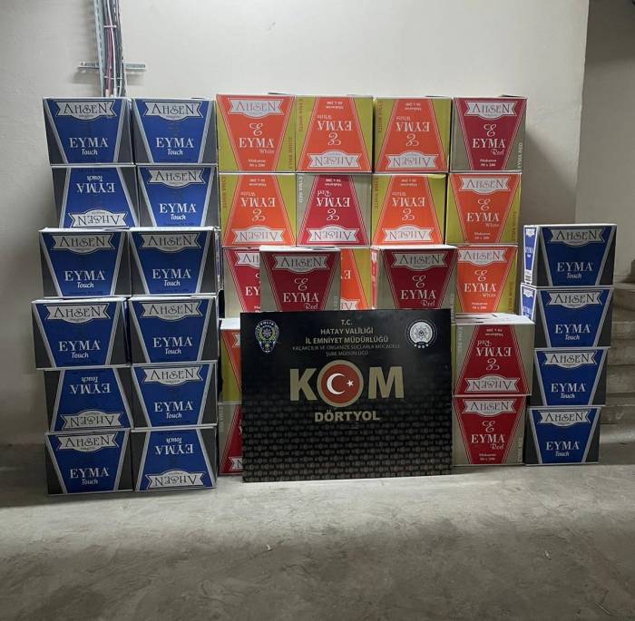 Hatay’da Gümrük Kaçağı Sigara Ve Makaron Operasyonu