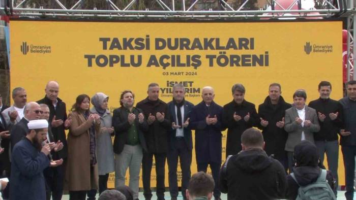 Ümraniye’de 9 Taksi Durağı Başkan Yıldırım’ın Katılımıyla Hizmete Açıldı