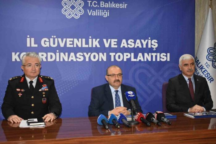 Vali Ustaoğlu Balıkesir’in Suç Dosyasını Açıkladı