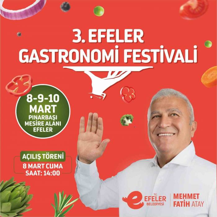Efeler’de 3’üncü Gastronomi Festivali Başlıyor
