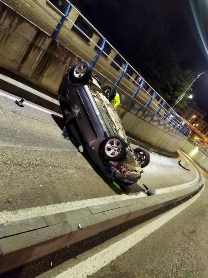 Otomobil Takla Attı: 1 Yaralı