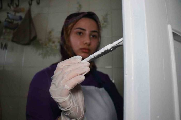 Eli Sulu Boya Fırçası Tutmuş Her Kadın Bu Mesleği Yaparak Para Kazanabilir