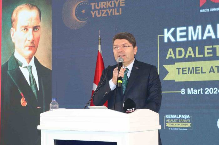 Adalet Bakanı Yılmaz Tunç İzmir’de Kemalpaşa Adalet Sarayı’nın Temelini Attı