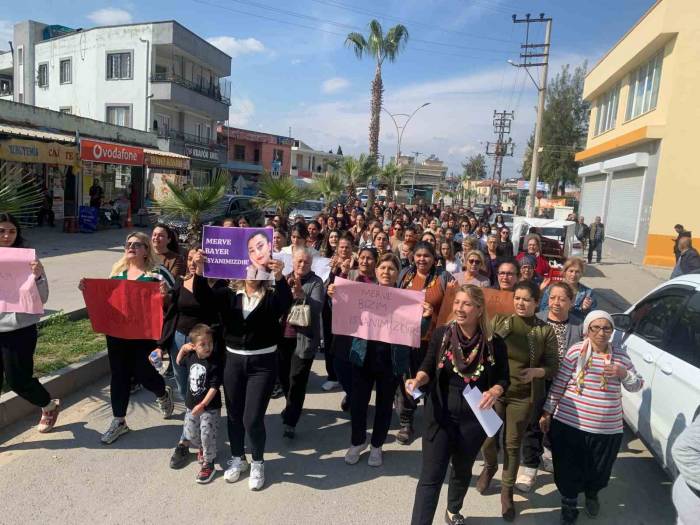 Kadınlar Öldürülen Mervegül İçin Yürüdü