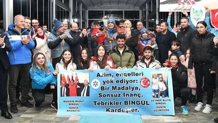 Etü’nün Gururu Bingül Kardeşler İçin Karşılama Töreni Düzenlendi