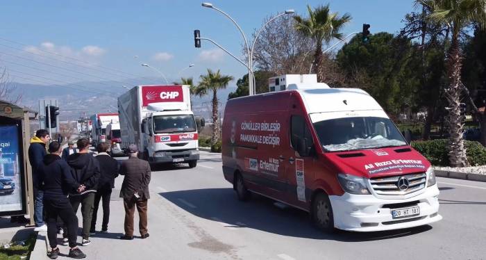 Başkan Adayı Ertemur Projelerini Tırlarla Pamukkale’ye Gösterdi