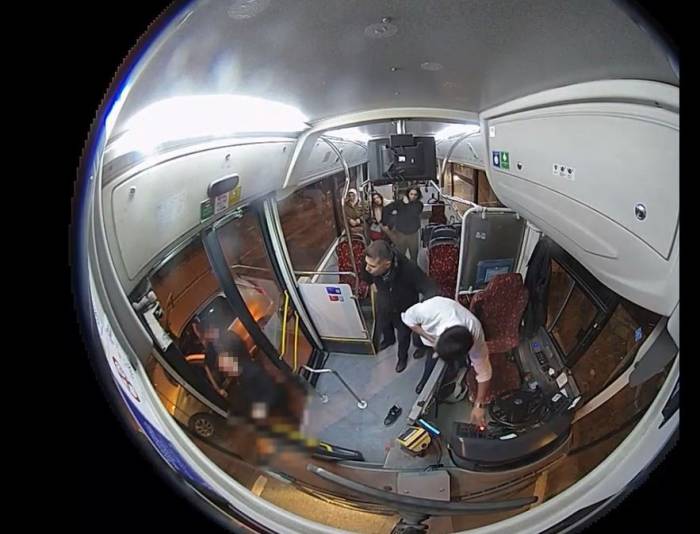 Başakşehir’de İett Otobüs Şoförünü Bıçaklanma Anı Kamerada