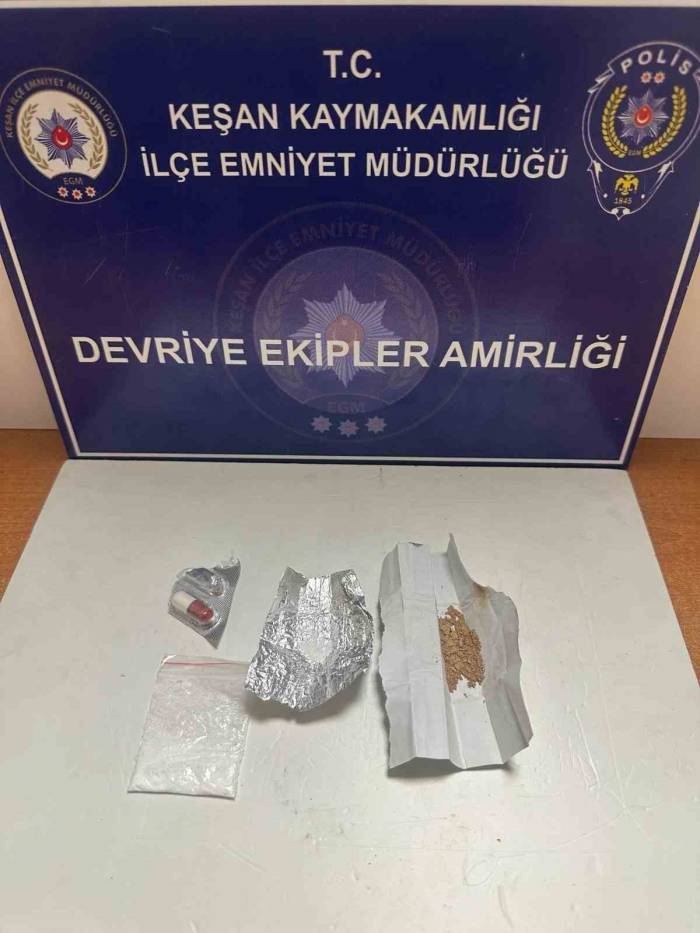Keşan’da Uyuşturucu İle Yakalanan 3 Şüpheli Gözaltına Alındı
