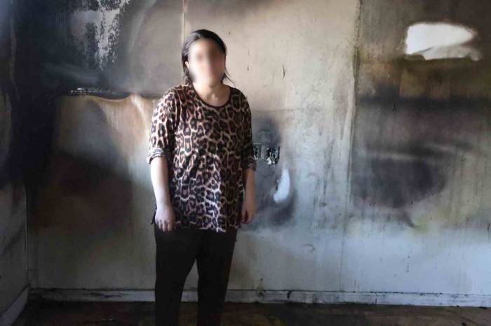 Karısına Kızıp Yaşadıkları Konteyneri Yaktı