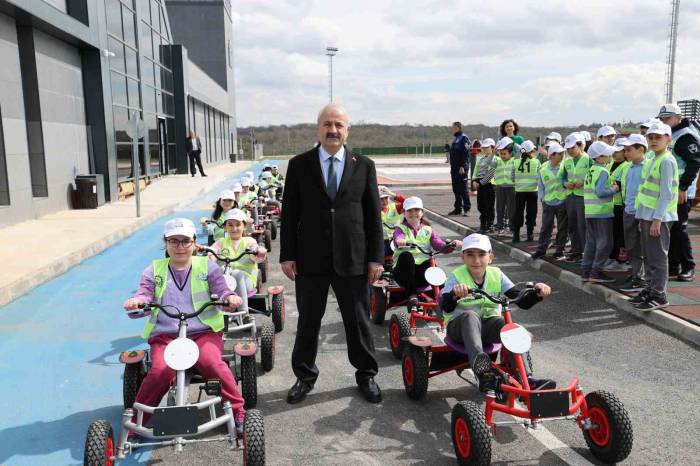 Trafik Eğitim Parkı’nda İlk Ders