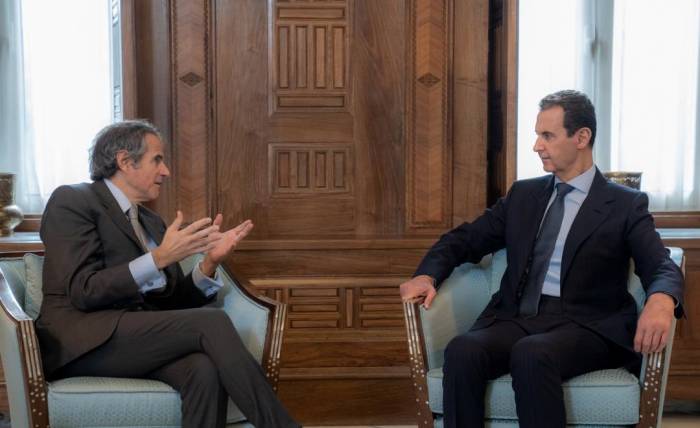 Iaea Genel Direktörü Grossi, Suriye Devlet Başkanı Esad İle Bir Araya Geldi