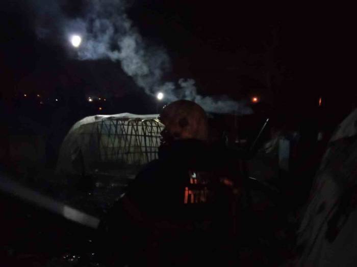 Samandağ’da Çadır Yangını