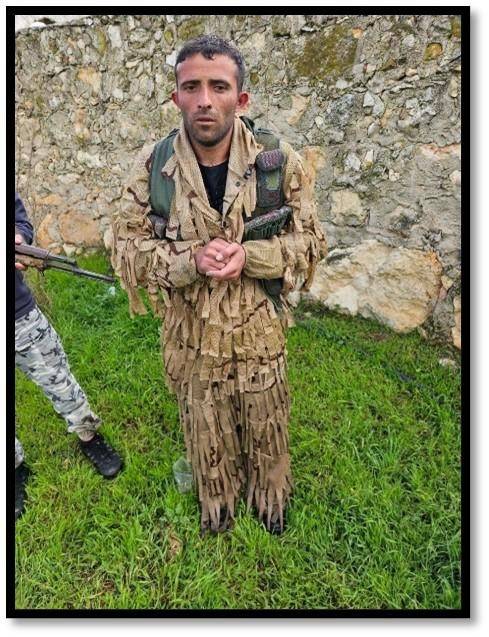 Pkk’lı Terörist Zeytin Dalı Harekatı Bölgesine Sızmaya Çalışırken Yakalandı