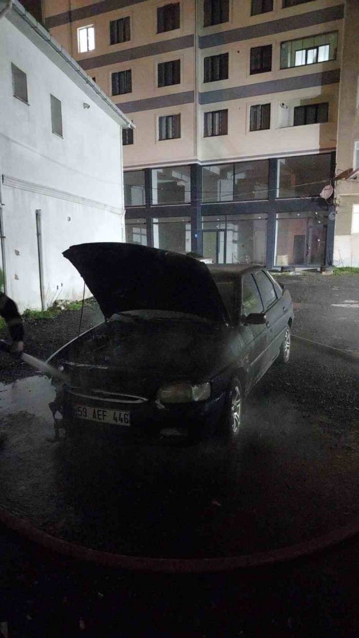 Çorlu’da Araç Yangını