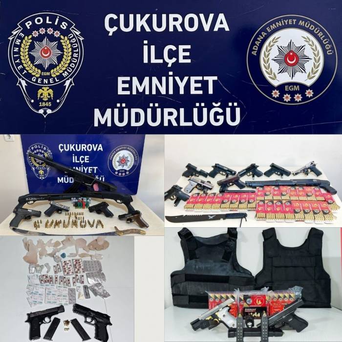 Çukurova Polisi 20 Ruhsatsız Silah Ele Geçirirken 212 Kişiyi De Yakaladı