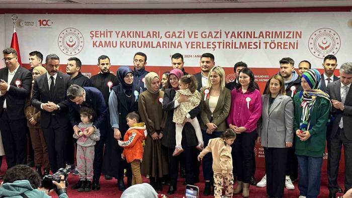 591 Şehit Yakını, Gazi Ve Gazi Yakınının Kamu Kurumlarına Ataması Yapıldı