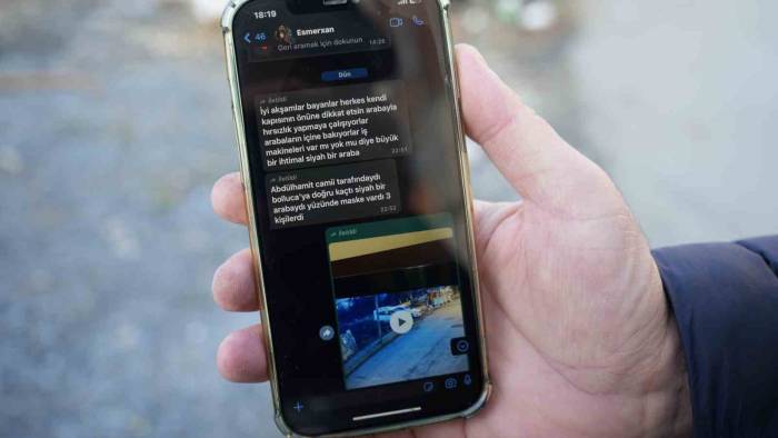 Gruba Gelen "Hırsız Var" Mesajını Önemsemeyince Aracı Soyuldu
