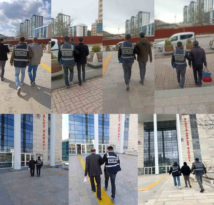 Elazığ’da Kesinleşmiş Hapis Cezaları Bulunan 27 Şahıs Yakalandı