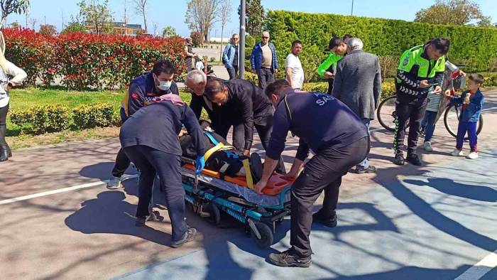 Ordu’da Bisikletin Çarptığı Kadın Yaralandı