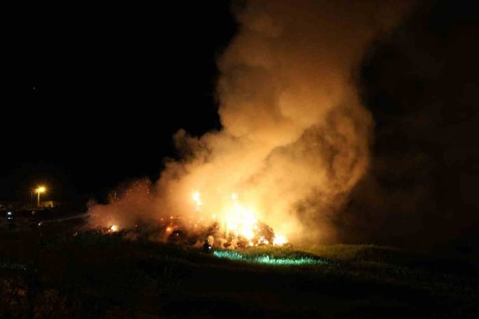 Saman Balyaları Alev Alev Yandı