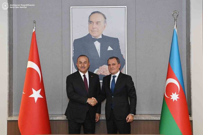 Tbmm Nato Pa Türk Delegasyonu Başkanı Çavuşoğlu, Azerbaycan Dışişleri Bakanı Bayramov’la Bir Araya Geldi