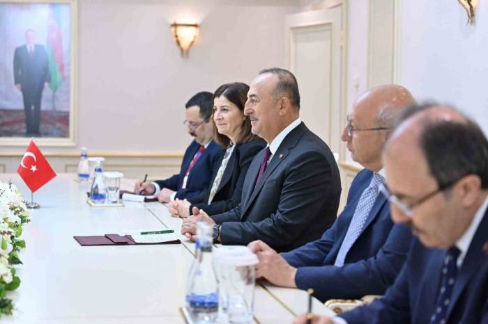 Tbmm Nato Pa Türk Delegasyonu Başkanı Çavuşoğlu, Azerbaycan Milli Meclis Başkanı Gafarova Tarafından Kabul Edildi