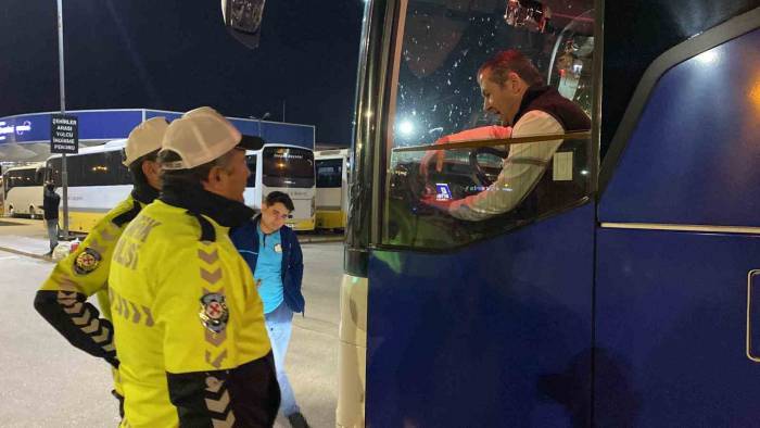 Bursa’da Otobüslere Bayram Denetimi