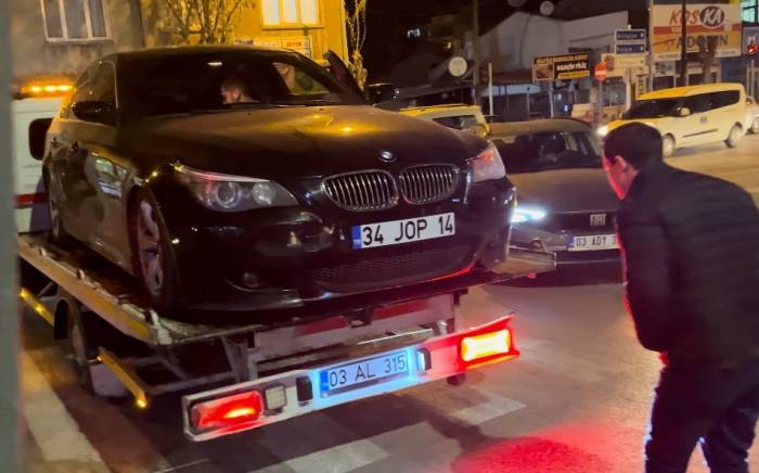 Drift Atan Sürücüyü Polis Affetmedi