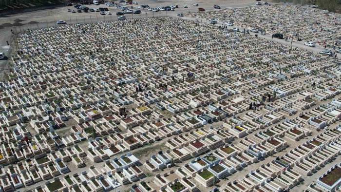 Bayram Öncesi Karşıyaka Mezarlığında Yoğunluk Yaşandı