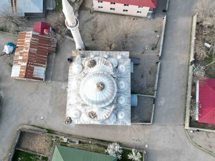 Leylekler 10 Yıldır Aynı Camide Yuvalarını Kuruyor