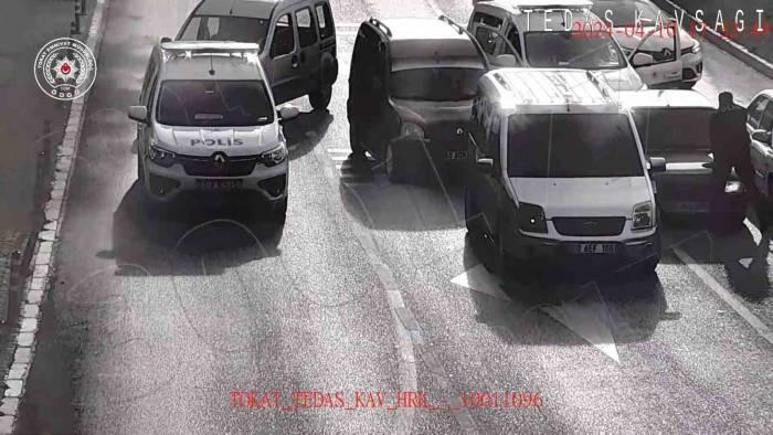 Tokat’ta Film Gibi Kovalamaca Kamerada