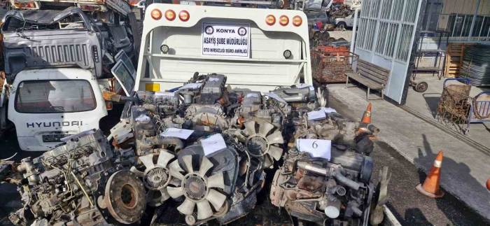 Konya’da 13 Milyon Liralık Oto Hırsızlığı Operasyonu