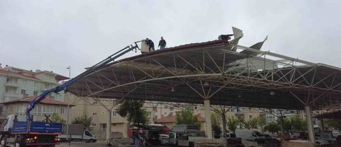 Çankırı’da Fırtınanın Verdiği Hasarlar Onarılıyor