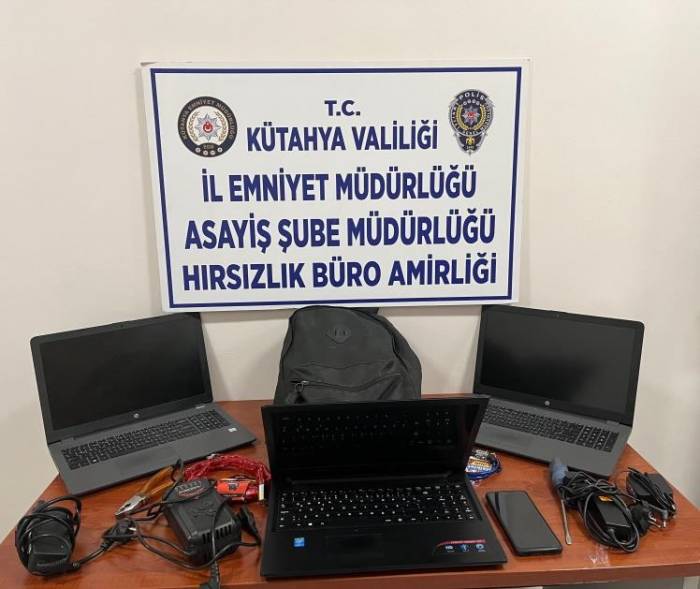 Çeşitli Okullardan Bilgisayarların Çalınması Olaylarının Faili Kütahya’da Yakalandı