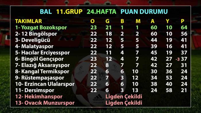 Bal 11. Grup: Develigücü Kümede Kaldı, Hacılar Erciyesspor Düştü