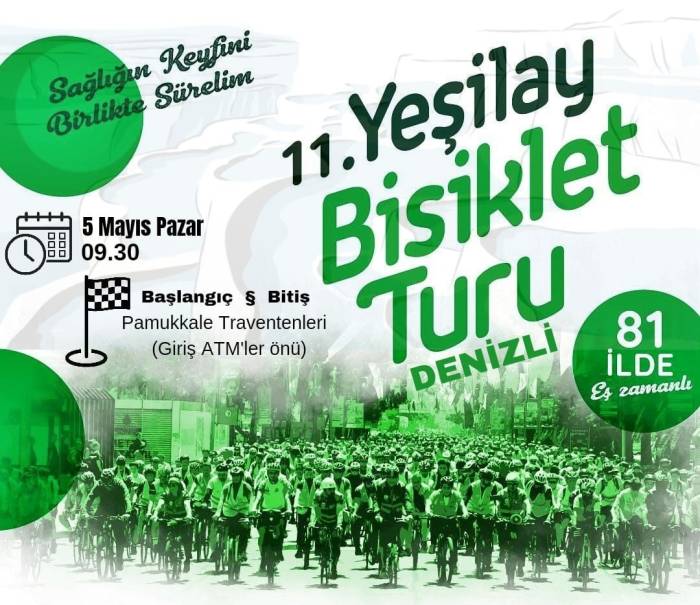 11. Yeşilay Bisiklet Turu Hafta Sonu Yapılacak