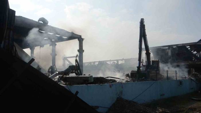 Elektrikli Bisiklet Fabrikasındaki Yangının Büyüklüğü Gündüz Ortaya Çıtı