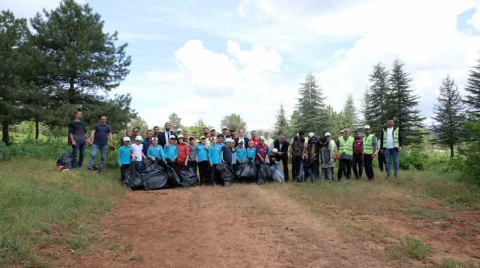 Bingöl’de Yangınları Önlemek İçin Ormandaki Çöpler Toplandı