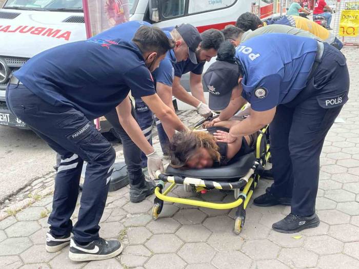 Madde Kullanıp Hırsızlık İçin İş Yerine Giren Kadın Yakalanınca Ortalığı Birbirine Kattı