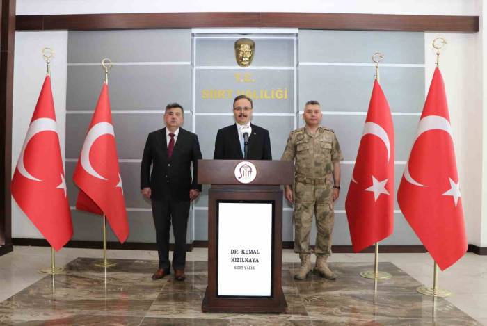 Siirt Valisi Kızılkaya: "2024 Yılı İçerisinde 12 Faili Meçhul Asayiş Olayı Aydınlatılmıştır"