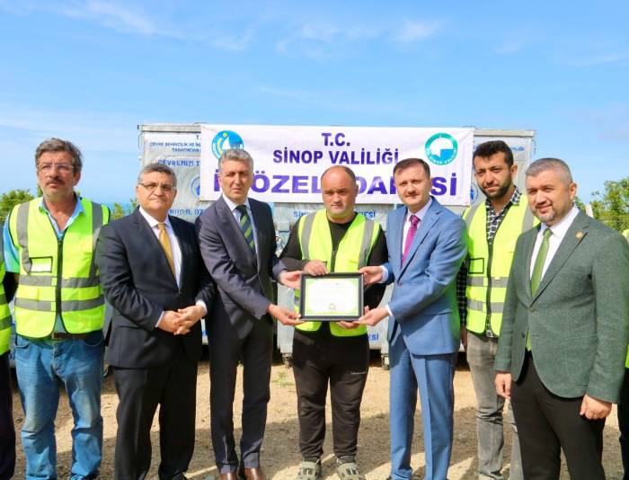 Sinop İl Özel İdaresine Sıfır Atık Belgesi