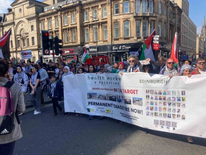 İskoçya’dan Filistin’e Destek Gösterisi