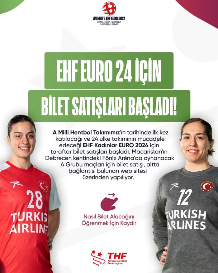 Ehf Kadınlar Euro 2024 İçin Bilet Satışları Başladı