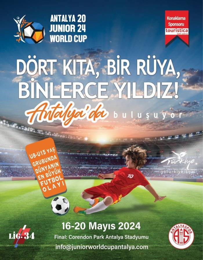 Gençlik Futbol Kupası Junior World Cup 16-20 Mayıs’ta Antalya’da Yapılacak