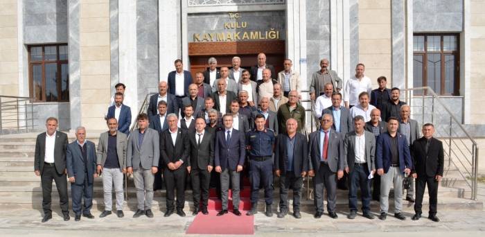 Kaymakam Canpolat Mahalle Muhtarları İle Bir Araya Geldi