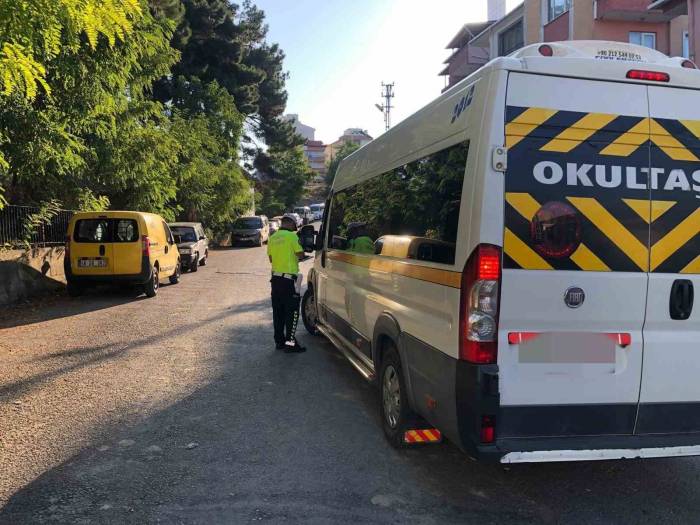 Sinop’ta 3 Servis Aracına Ceza