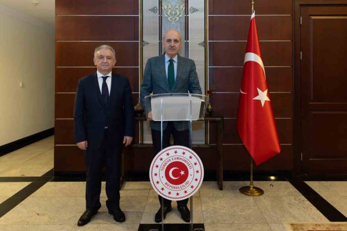 Tbmm Başkanı Kurtulmuş, Türkiye’nin Astana Büyükelçiliğini Ziyaret Etti