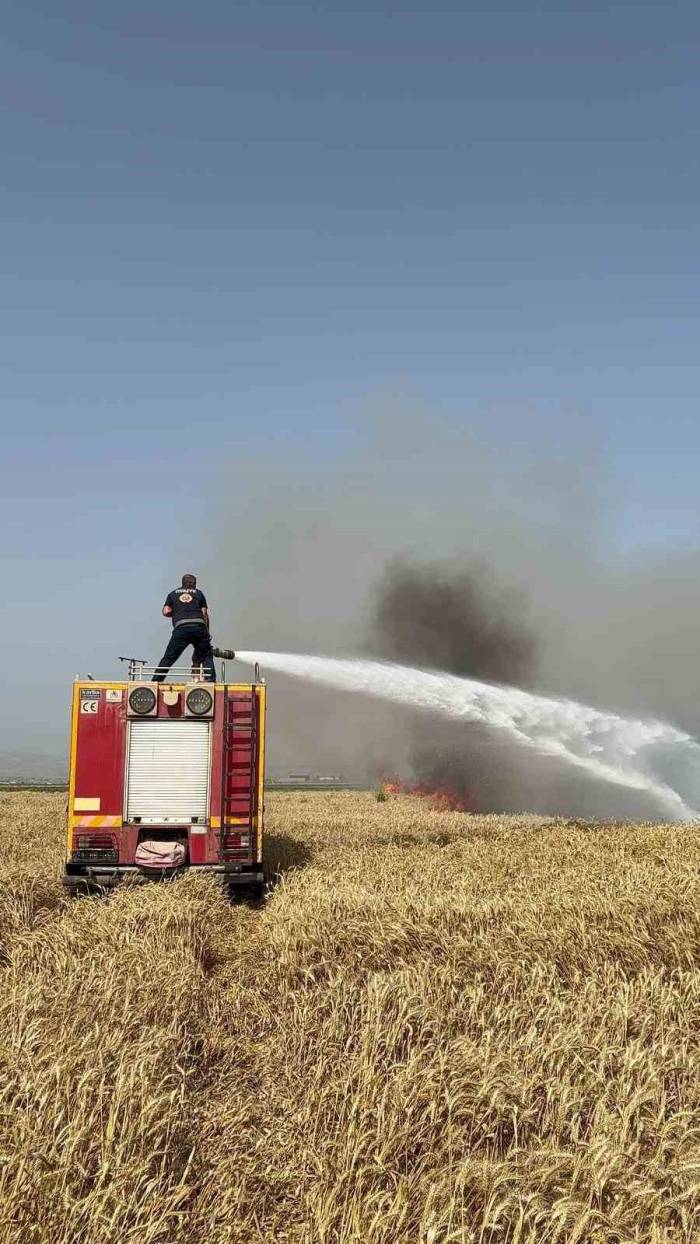 Hatay’da Buğday Tarlasında Yangın