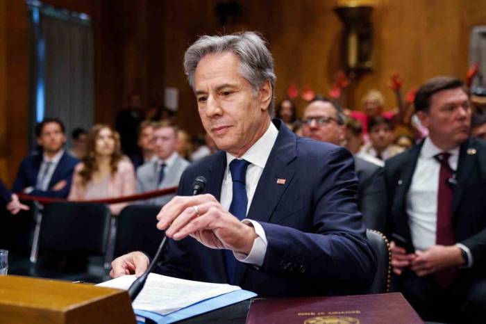 Abd Dışişleri Bakanı Blinken Senato’ya İfade Verdiği Sırada Protesto Edildi: "Soykırım Bakanı"