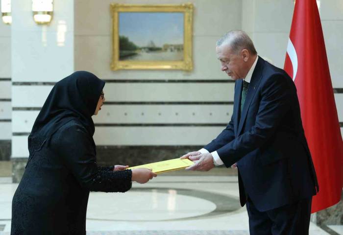 Cumhurbaşkanı Erdoğan, Brunei, Somali Ve İspanya Büyükelçilerini Kabul Etti